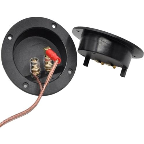 2pcs/lot Two Copper Terminal Block Speaker Junction Box Connector DIY Accessory B0KB