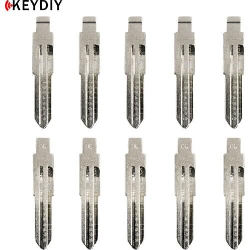 5/15/50pcs KD900/KD-X2/VVDI Remotes Uncut Metal NO. 06 Scale Blank Car Key KD MINI Remote Blade NSN11 for Old Nissan