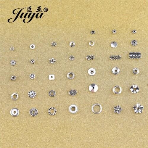 50pcs Alloy Spacer Beads Jewelry Making For Charms Bracelet Necklace Needlework DIY Handmade Crafts Finding Beadwork Accessories