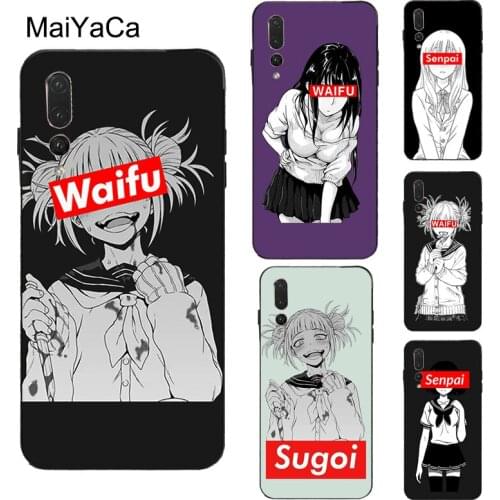 MaiYaCa Sugoi Senpai Anime Waifu Case For Huawei Honor 8X 9X 9 10 Lite 20 Pro 10i 7A Pro 7C 8A 8C 8S Y6 Y9 Y7 2019 Nova 5T