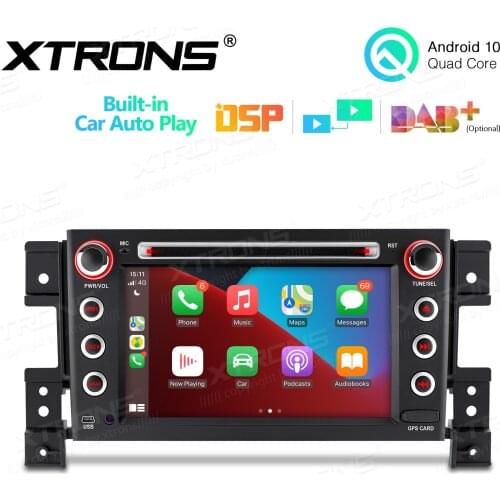 7" Android 10.0 OS Car DVD Multimedia Player GPS Radio for Suzuki Grand Vitara 2005-2013 with Built-in DSP & PIP Mode Enabled