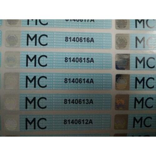 Free Customized 10000PCS/LOT Dynamic Digital Bar Code Hologram Laser Holographic Sticker Label Void If Removed