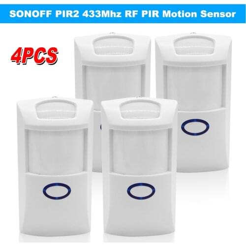 SONOFF PIR2 Wireless Dual Infrared Detector 433Mhz RF PIR Motion Sensor Smart Home Automation Security Alarm System for Alexa