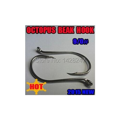 Big Fish Hook OCTOPUS BEAK 9/0 White Nickle Fishing Tackle Barbed Hook 10pcs/pack 1$ off one more purchase