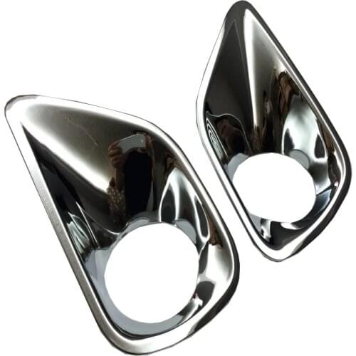 For Toyota RAV4 2013 2014 2015 DRL Car Head Fog Lights Frame Front Fog Lamps Cover Car Decoration Accessories Car Styling