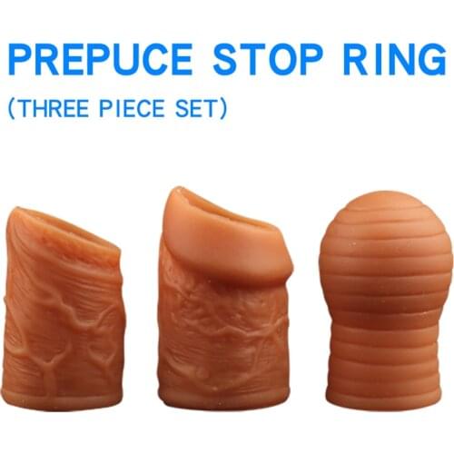 Erotic Accessory Repeatable Foreskin Complex Penis Ring Male Orthotics Lock Ring Delay Precision Sleeve Penis Sleeve Male Toys