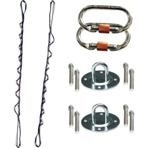 Hardware for Aerial Dance Set Aerial Silk Swivel Climbing Yoga Accessories Fly Aerial Silks and Hammock Swing Fittings Parts