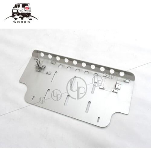 G class w463 front skid plate for G63 G65 G500 G55 Stainless steel front bumper guard down plate 90-18y unfit 350D 16y