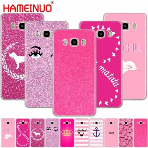 HAMEINUO plain pink girl print cover phone case for Samsung Galaxy J1 J2 J3 J5 J7 MINI ACE 2016 2015 prime