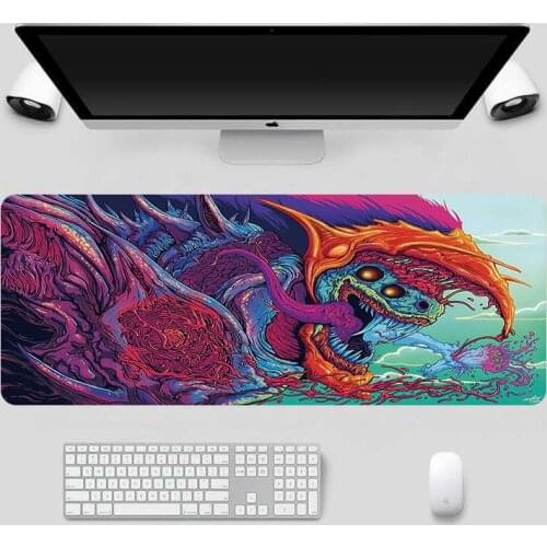 Gaming Mousepad Large Mouse Pad Portable Laptop Pad PU Leather Desk Pad Grand Mat Gamer Muismat 60x30 80x40cm 90x40cm