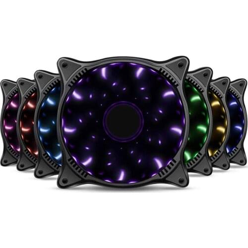 Pccooler Starry Sky 120mm fan Computer Case Cooling Fan Quiet large air volume adjustable LED 12cm CPU Cooler fans