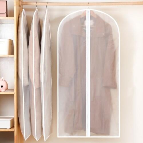 Hot Clothes Hanging Garment Dress Clothes Suit Coat Dust Cover Home Storage Bag Pouch Case Organizer Wardrobe Hanging Clothing
