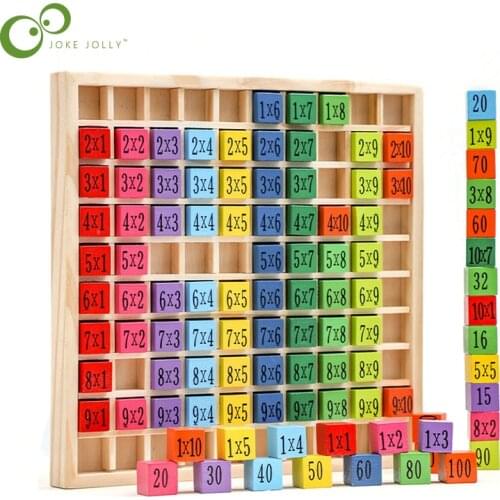 Mathematics 9x9 Multiplication Table Math Toy Montessori Materials learning Digital Early Education Wooden Toys For Children