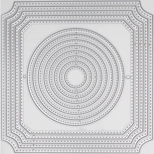 New Metal Cutting Dies Circle Square For Decoration Card DIY Scrapbooking Embossing stencil Paper Craft Album template Dies