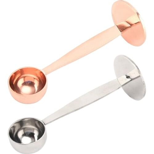 Espresso Stand Coffee Measure Tamper Spoon Tea Scoops for Coffee, Tea