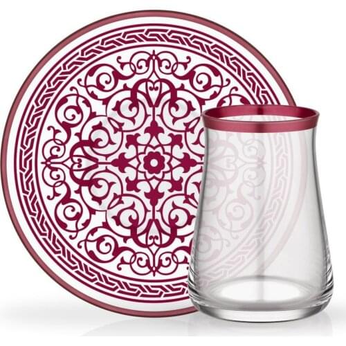 Field Glass Trabya Tea Set 6 pieces Destına Rose Gold