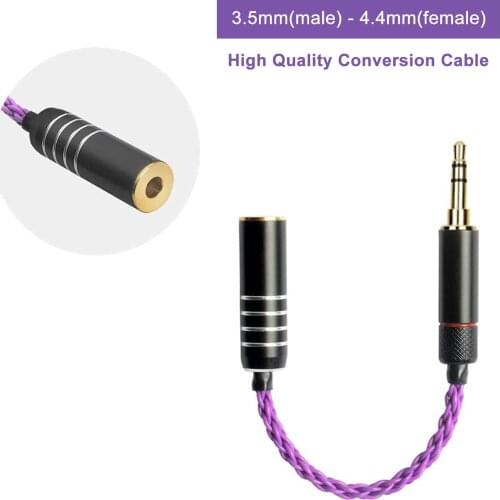 OKCSC HiFi Audio Cable 3.5mm 2.5mm 4.4mm Balanced Female Mum Adapter Cable to Male Output Dad for SONY Earphone Amplifier MP3