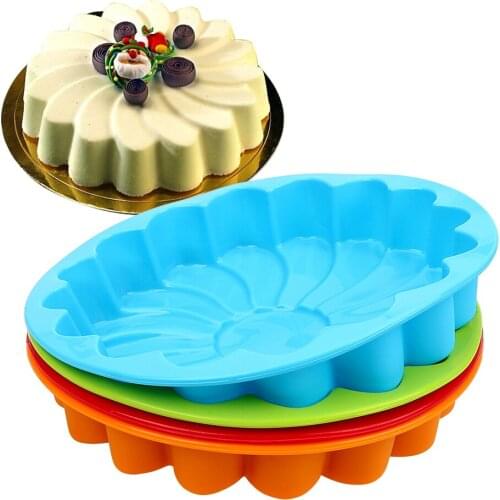 Silicone Mold DIY 3D Sunflower Form Fondant Baking Cookie Mould Kitchen Pastry Cake Decorating Tool