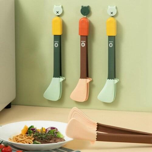 Silicone Food Tongs Kitchen Multifunctional Heat-resistant Anti-scalding Non-slip Barbecue Tongs Household Steak Bread Tongs
