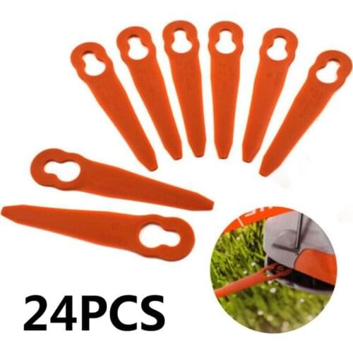 24PCS Replacement Grass Trimmer Blades Plastic Cutter For Stihl PolyCut 2-2 Lawn Mower Trimmer