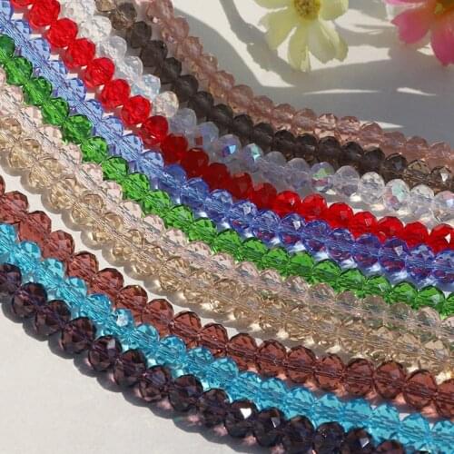 8mm Czech Mixed Color Faceted Round Glass Beads Loose Spacer Crystal Beads for DIY Bracelet Jewelry Making