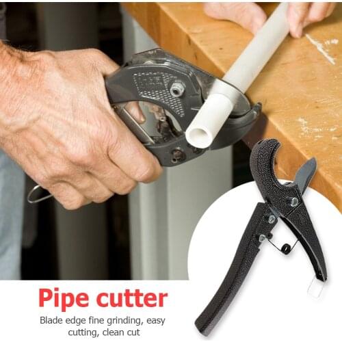 3-32mm PVC Pipe Cutter Scissors Pipe Shears PVC/PU/PP/PE/PPR Hose Aluminum Alloy Ratchet Scissors Tube Cutting Hand Tools