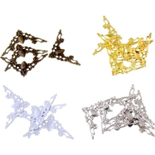 100pcs Photo Album Angle Pressure Angle Corner Protector Protects Metal Bag Angle 22x31mm