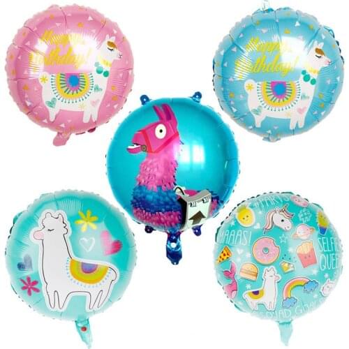 1pc Llama Foil Balloons Cartoon Animal Unicorn Balloon Decoration Birthday Wedding Favors and Gifts Alpaca Balloons Helium Balls