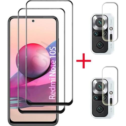 4 IN 1 Glass Full Cover Camera Lens For Redmi Note 10Pro 10s tempered protective glas films for xiaomi redmi note 10 pro max 10s