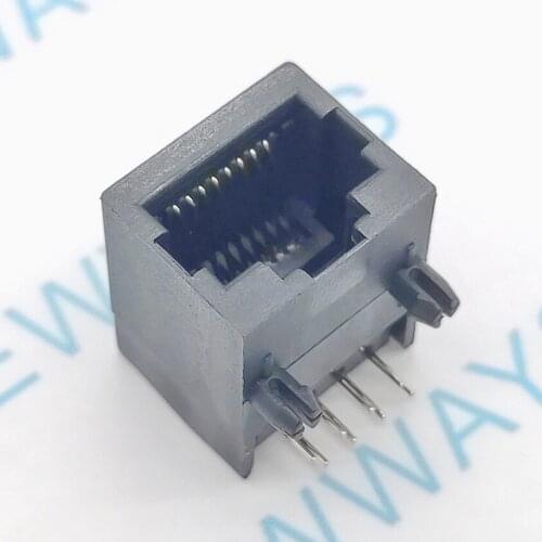 10Pcs/Lot All Plastic Network Interface Rj45 Socket Female Cable Socket 15*18Mm High