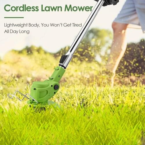 2 IN 1 Electric Lawn Mower Cordless Grass Trimmer Auto Release String Cutter Garden Power Tool With 3000mAh Battery US/EU Plug