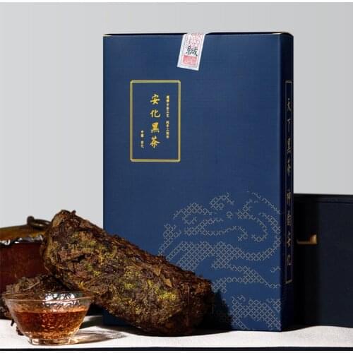2016 Hunan Tea Dark Chinese Tea Brick Anhua Fu Zhuan Golden Flower Chinese Teas 1000g