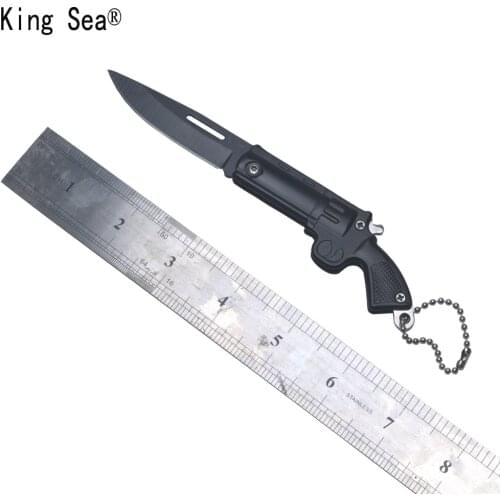 2018 Gun Shape Knife Folding Army Pocket Knife Outdoor Tool Tactical Camping Survival Knives Stainless steel Easy Carry Knife