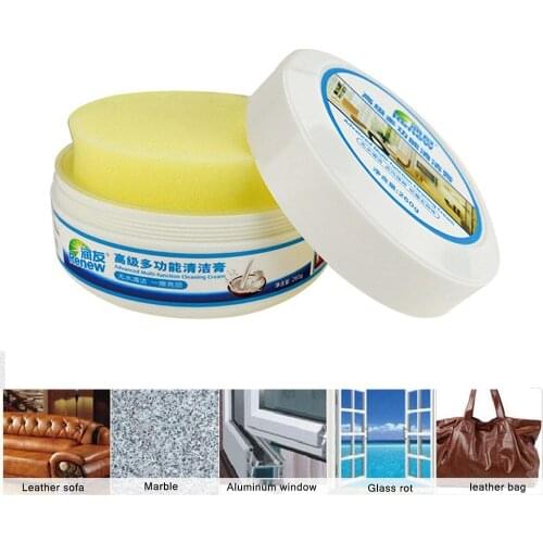 260g Multi-functional Household Leather Cleaner Cleaning Paste Car Seat Sofa Shoe Descaling Decontamination Cream