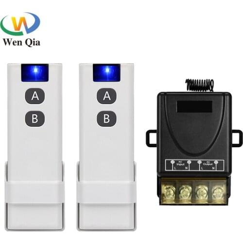 433Mhz Remote Control Switch RF Smart Wireless AC 110V 220V 30A Receiver Transmitter with mountclip For lighting WaterPump motor