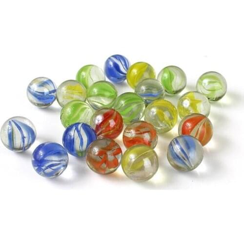 50pcs/pack Marble Balls Clear Glass Charms Pinball Machine Vase Aquarium Home Decoration Toys for Kids Children 14mm