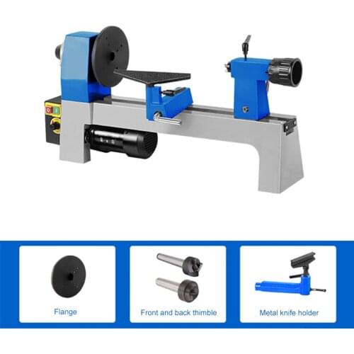 8 Inch Multifunctional Woodworking Lathe Speed-regulating Lathe Household DIY Small Wood Rotary Machine Polishing Lathe 220V