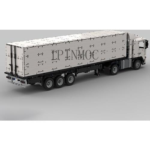 MOC-75745 VOLV Heavy Duty Truck with Compartment Boy Gift Difficulty Pad Technology Accessories