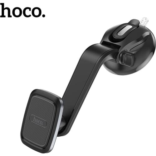 Hoco Long Arm Magnetic Car Phone Holder For iPhone 12 Universal Windshield Mount Holder For Xiaomi Mi11 GPS Phone Magnet Bracket