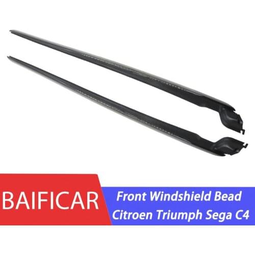 Baificar Brand Front Windshield Glass Side Moldings Set Trim Sealing Rubber Strip Beads For Citroen Triumph Sega C4