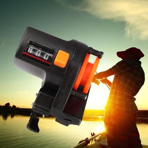 High precision 0-999m fishing line counter reel strong abs fishing finder display gauge counter meter depth plastic line F5L0