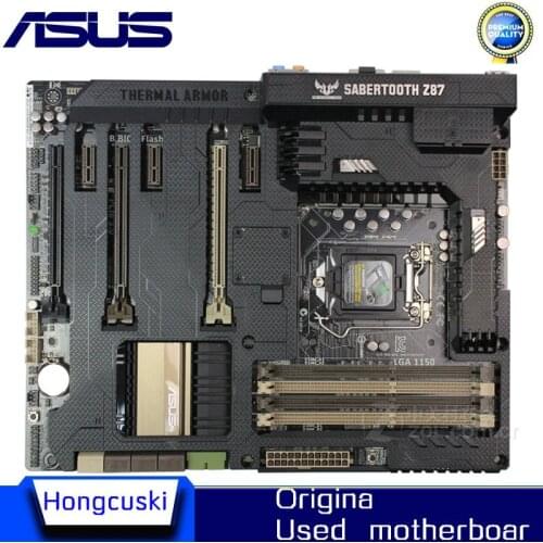 For ASUS SABERTOOTH Z87 original motherboard Socket LGA 1150 DDR3 Z87 SATA3 USB3.0 Desktop Motherboard
