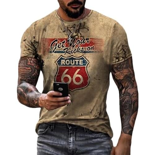 Mens T-shirt Tops 2021 New 3D Digital Printing Boys Skateboard Sports T-Shirt Four Seasons Street Large Size O-Neck T-Shirt