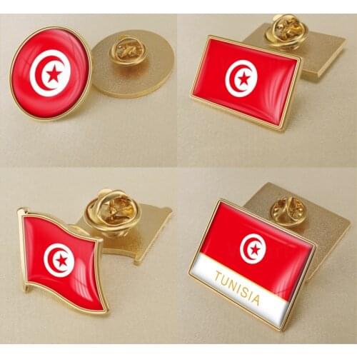 Coat of Arms of Tunisia/Tunisian Flag National Emblem Brooch/Badges/Lapel Pins