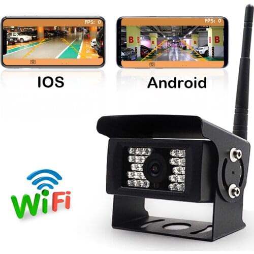 Car Rear View Camera Wi-Fi Backup Camera Works with Phones or Tablets For Bus Tuick