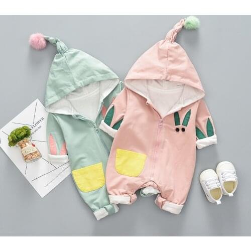 Spring newborn Baby Boys girls Clothes sets ports suits for infant Baby Boys girl Hooded Clothing Jacket rompers Kids cloth sets