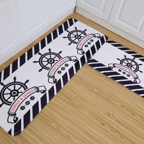 LIU anchor sea Floor Door Mats Bathroom Kitchen Carpets Doormats boat sea Floor Rugs for Bathroom Anti-Slip Tapete e