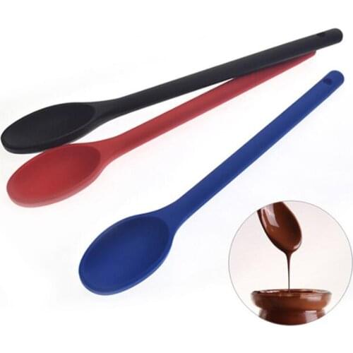 Kitchen Silicone Spoon Large Long Handle Cooking Baking Heatproof Spoon Food Grade Silicone Cooking Utensils Kitchenware
