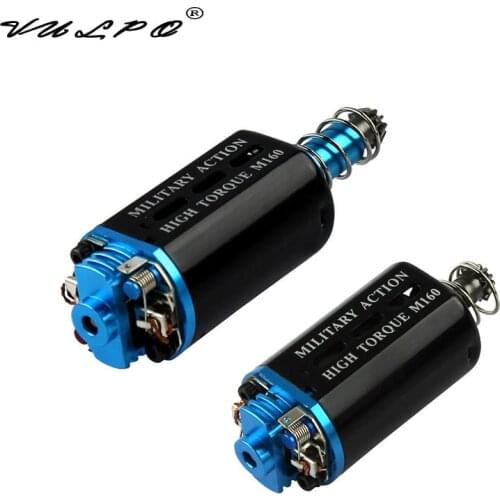 VULPO M160 High Torque Heat dissipation Type Motor Long/Short Axis for Airsoft AEG M16/M4/MP5/G3/P90/AK/G36 Hunting Accessories