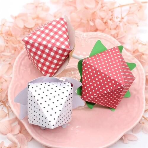KSCRAFT Strawberry Lollipop Holder Metal Cutting Dies Stencils for Scrapbooking/photo album Decorative Embossing Paper Card